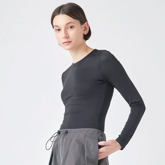 New with Tag Gret Lab Long Sleeve Soft Bodysuit in Black Size Large - Picture 2 of 7